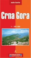 crna gora - auto karta