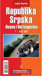 scg - republika srpska - auto karta
