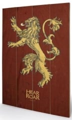 Small Wooden Wallart - Game of Thrones - Lannister