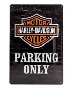 Znak - Harley Davidson parking only