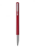 Medium Vector Chrome Trim Point Rollerball Pen Red With Blue Ink