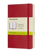 Moleskine - Classic Notebook Pocket Plain Scarlet Red Softcover 