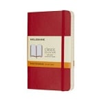 Moleskine - Classic Notebook Pocket Ruled Scarlet Red Softcover