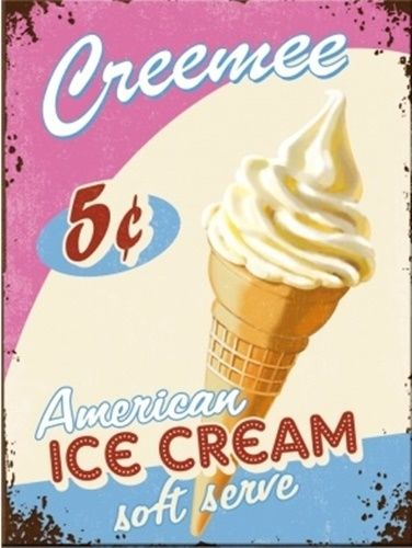 NOSTALGIC ART MAGNET - AMERICAN ICE CREAM