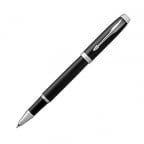 Parker IM Rollerball Pen, Black Lacquer Chrome Trim with Fine Point Black Ink