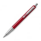 Parker Medium Vector Chrome Trim Point Ballpoint Pen - Red/Blue