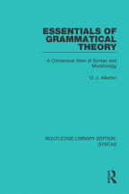 Essentials Of Grammatical Theory
