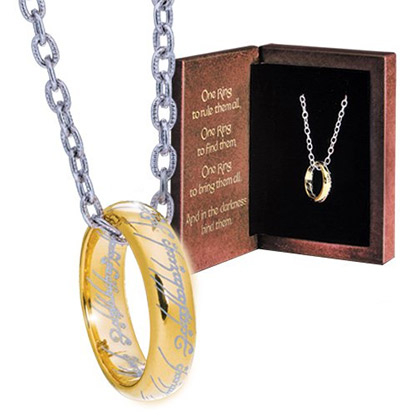 LOTR Prsten na lancu - One ring Sterling silver