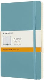 Moleskine Classic Notebook Large Ruled Soft Cover Reef Blue