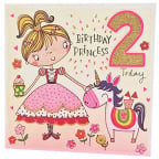 Čestitka - Age 2 Girl, Princess