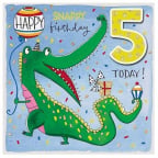 Čestitka - Age 5 Boy, Crocodile