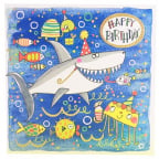 Čestitka - Happy Bday, Shark