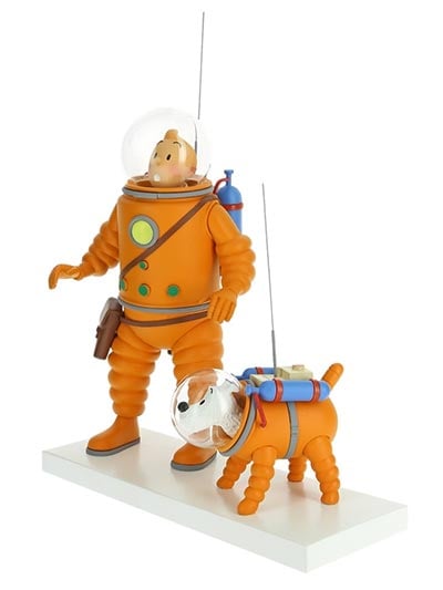 Figura - Tintin & Snowy, Moon