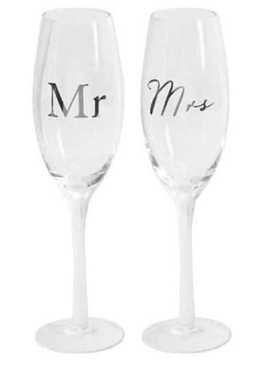 Set čaša za šampanjac - Mr & Mrs
