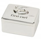 Kutijica - Silver Plated First Curl Box, Rocking Horse