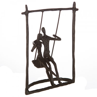 Skulptura - Swing browned