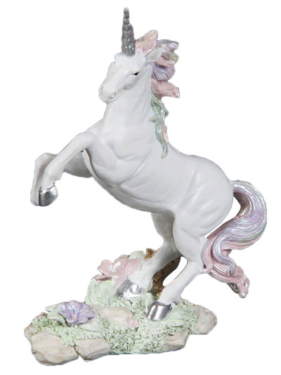 Figura - Rearing Unicorn, Pink Mane