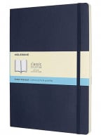 Moleskine Classic Dotted Paper Notebook - Soft Cover and Elastic Closure Journal - Color Sapphire Blue
