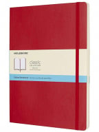 Moleskine Classic Dotted Paper Notebook - Soft Cover and Elastic Closure Journal - Color Scarlet Red