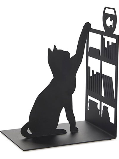 Držač za knjige - Fishing Cat, Black