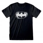 Majica - DC, Batman Distressed Logo, Black&White, L