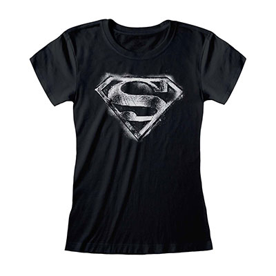 Ženska majica - DC, Distressed Logo, Black&White, S