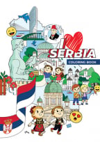 Ja volim Srbiju / I Love Serbia - bojanka