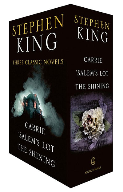 Stephen King Three Classic Novels Box Set: Carrie, 'Salem's Lot, The Shining