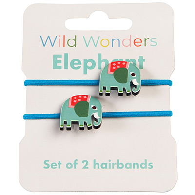 Gumice za kosu - set 2, Wild Wonders, Elephant