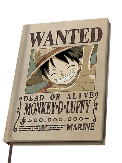 Agenda A5 - One Piece, Wanted Luffy