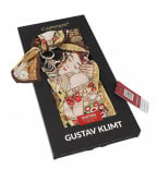 Ešarpa/privezak za ključeve - Klimt, The Kiss, satin, 18x90 cm