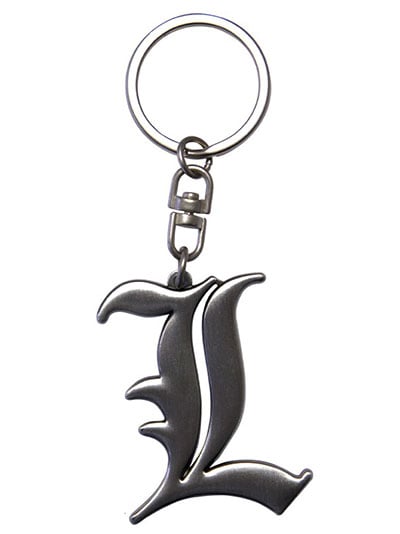 Privezak za ključeve 3D - Death Note, L Symbol