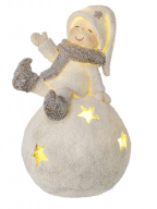 NG Figura - Boy Sitting On Light Up Snowball