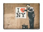 Futrola za kartice - Banksy, NY, Black, 10x7x0.3 cm