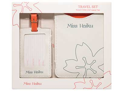 Futrola za pasoš i tag za kofer set - Miss Haiku