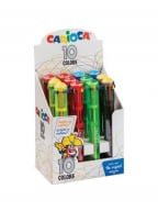 Hemijska olovka - Carioca, multi 10 boja, original