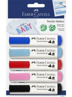 Marker za tekstil set 5 - Faber-Castell, Cutest Baby