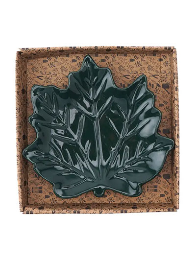 Posuda za nakit - The Potting Shed Forest Green Leaf