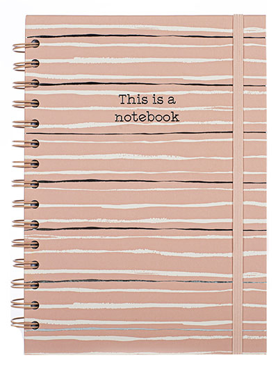 Agenda - SP Travel Pink Stripes This is Notebook