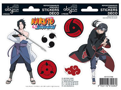 Stikeri set 5 - Naruto Shippuden, Sasuke Itachi