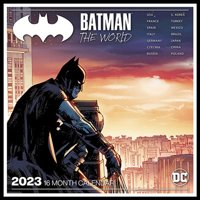 Kalendar 2023 - DC, Batman, The World, 30x30 cm