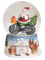 NG Muzička snežna kugla - Santa on a Bike