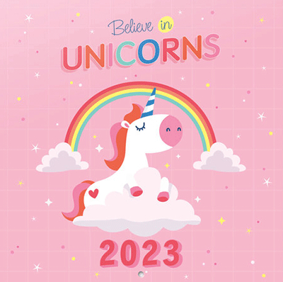 Zidni kalendar 2023 - Unicorn, 30x30 cm