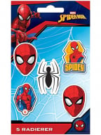 Gumice za brisanje set 5- Spiderman