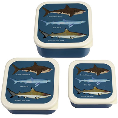 Kutije za užinu set - 3 Sharks