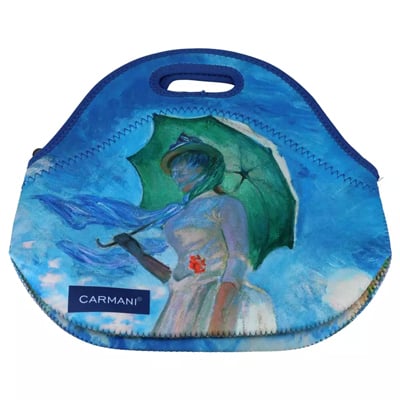 Torba za užinu - Monet, Woman With Umbrella, 30x28 cm