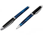 Hemijska olovka i roler set - Stratton, Blue And Black