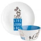 Komplet Dessert set 2 - Disney, Mickey Live Laugh Love, Blue