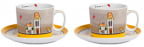 Šolje sa tacnom Coffee set 2 - Le Casette, Yellow