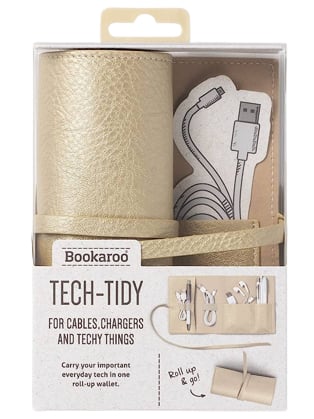 Set za putovanja - Bookaroo, Tech Tidy, Gold